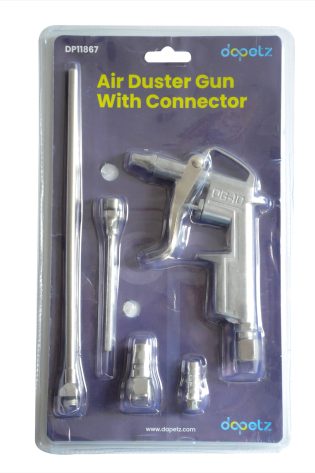 Air Compressor Duster Gun Compressed Air Blow Gun Tool 3 Heads, 2 connectors - Dapetz