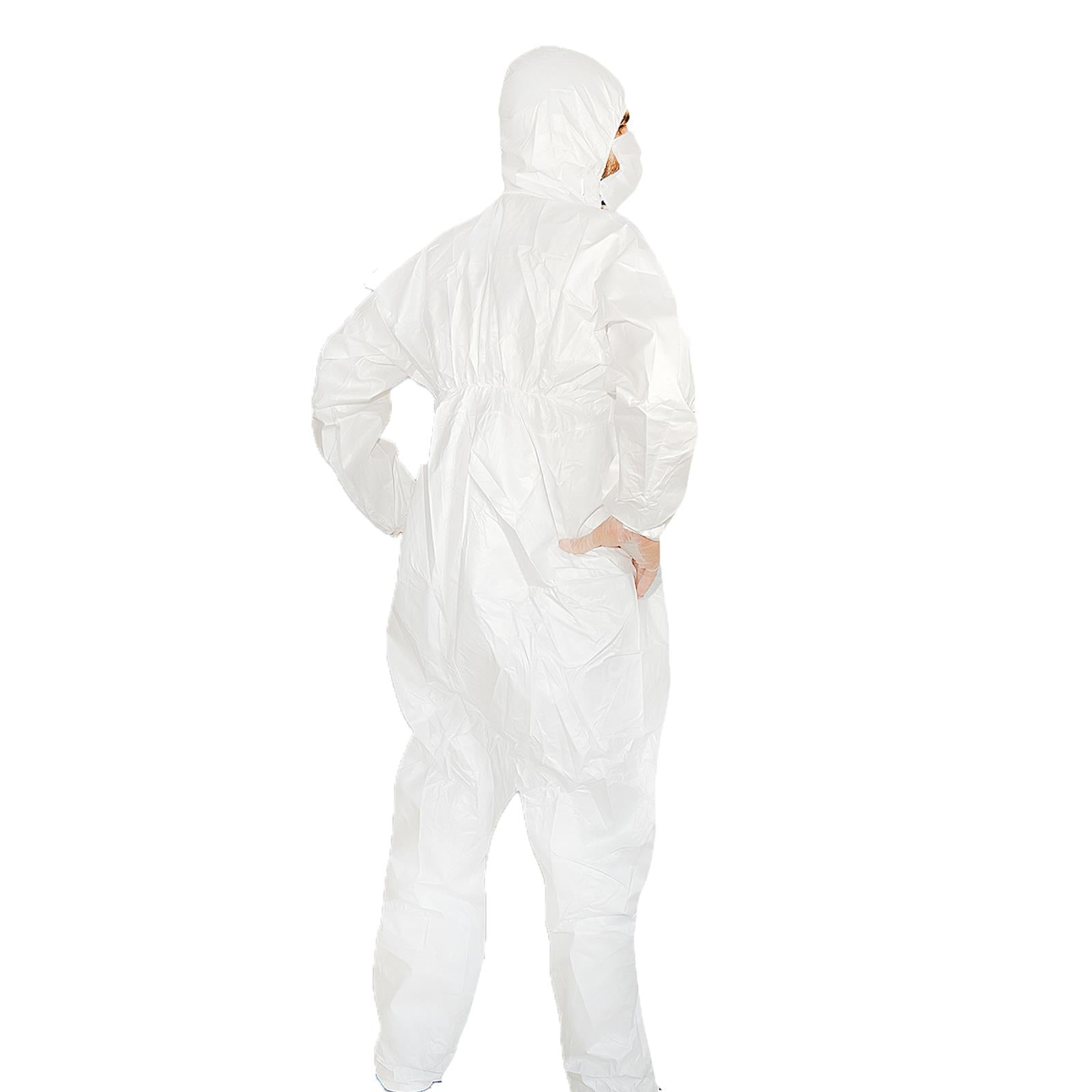 (Pack of 20) Microporous Breathable Coverall Suit with Zip - M Size for Protection by Dapetz - Image 2