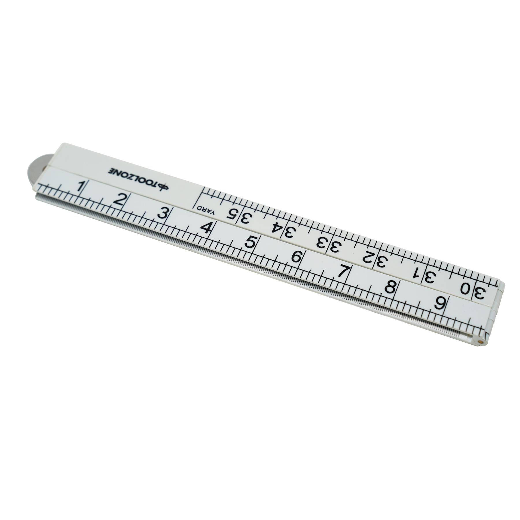 1m Folding Ruler Plastic Rule Measure 3ft Yellow 1000mm - Image 5
