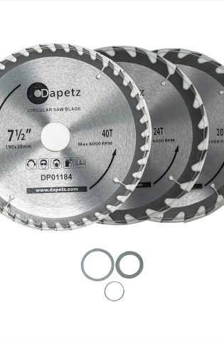 3Pc 190mm TCT 30mm Bore