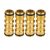 4x Solid 1/2" Brass Quick Connect
