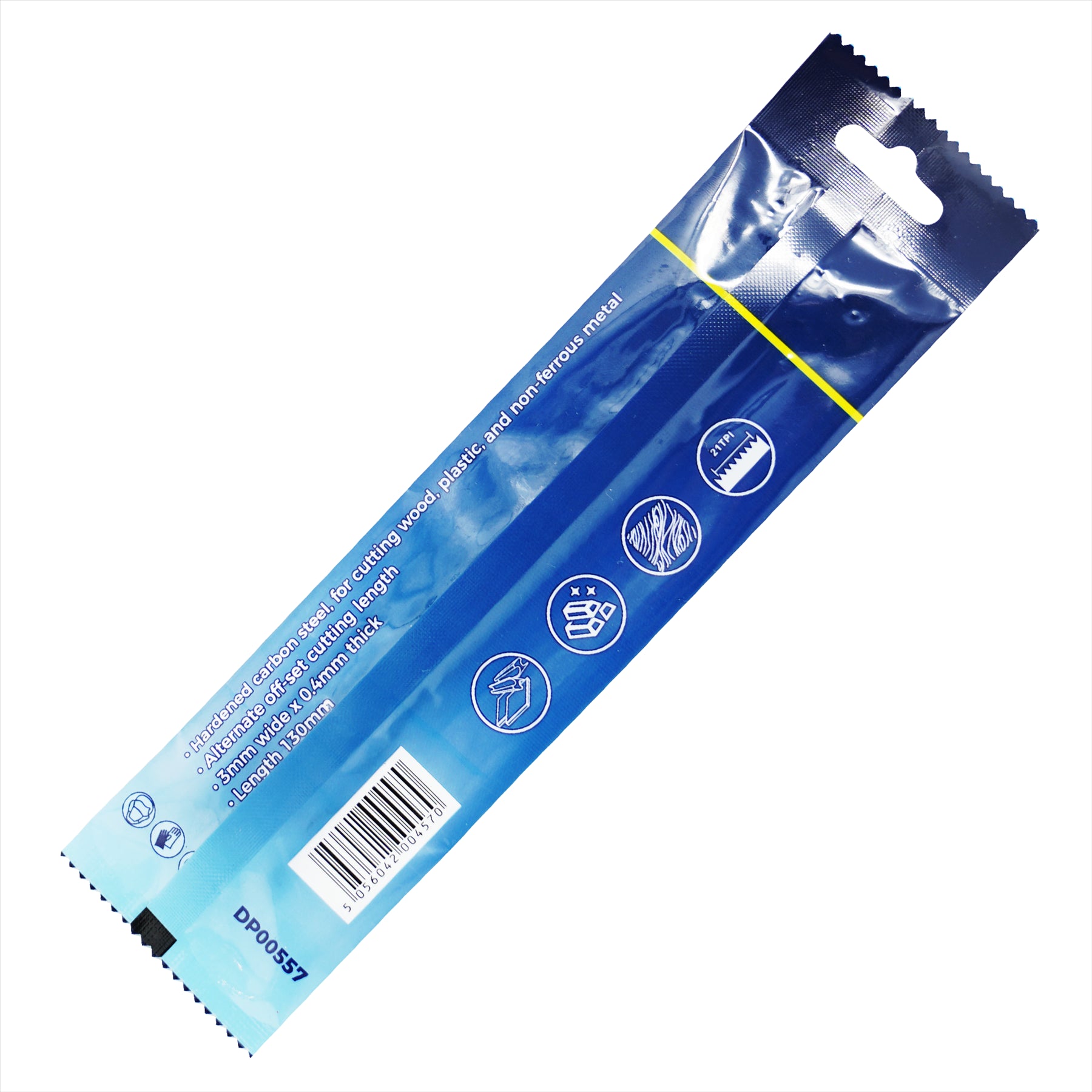 (Pack of 10) Scroll Saw Cutting Blades 21 TPI 130mm Long Pin by Dapetz - Image 3