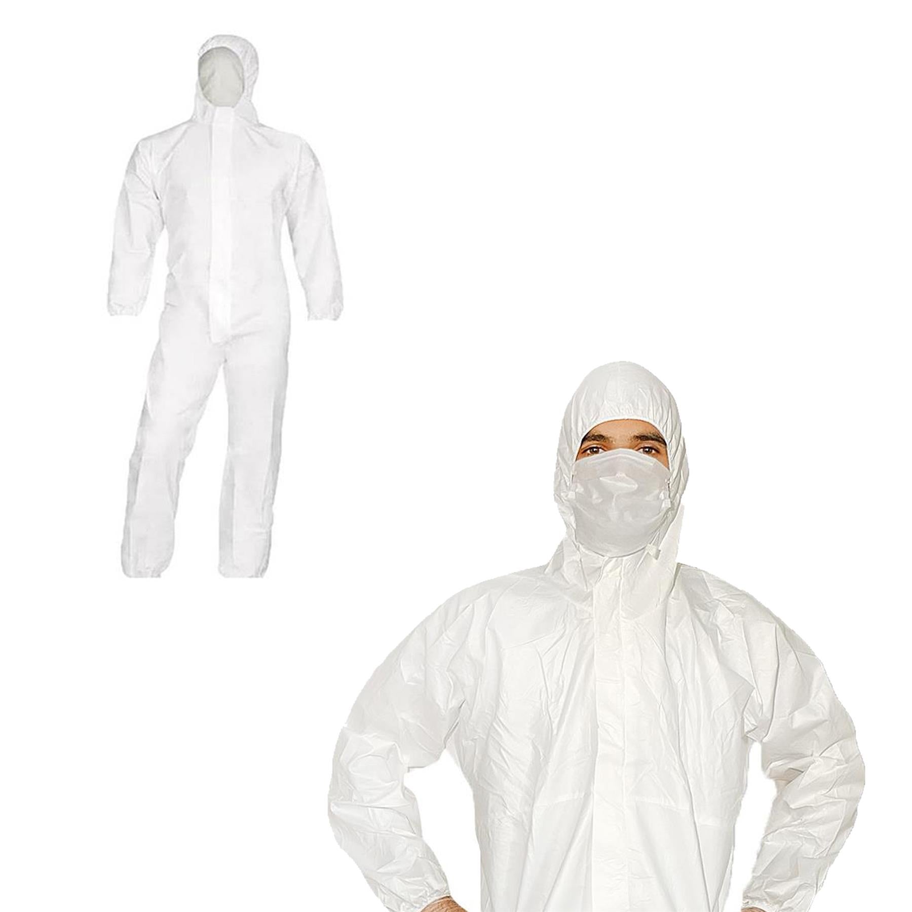 (Pack of 20) Microporous Breathable Coverall Suit with Zip - M Size for Protection by Dapetz - Image 5