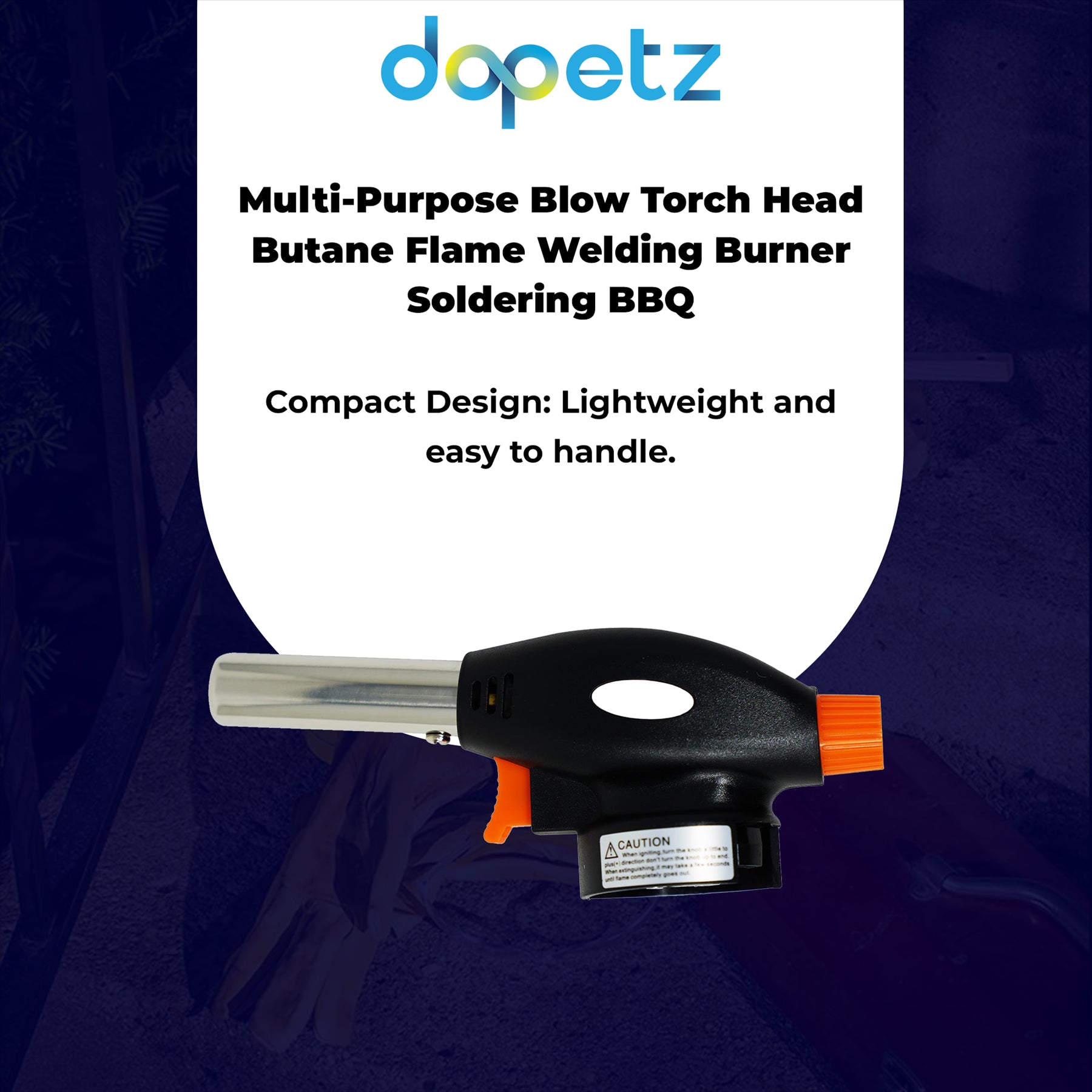 Blow Torch Burner Welding Auto Ignition Soldering BBQ Flame Thrower MultiPurpose - Image 4