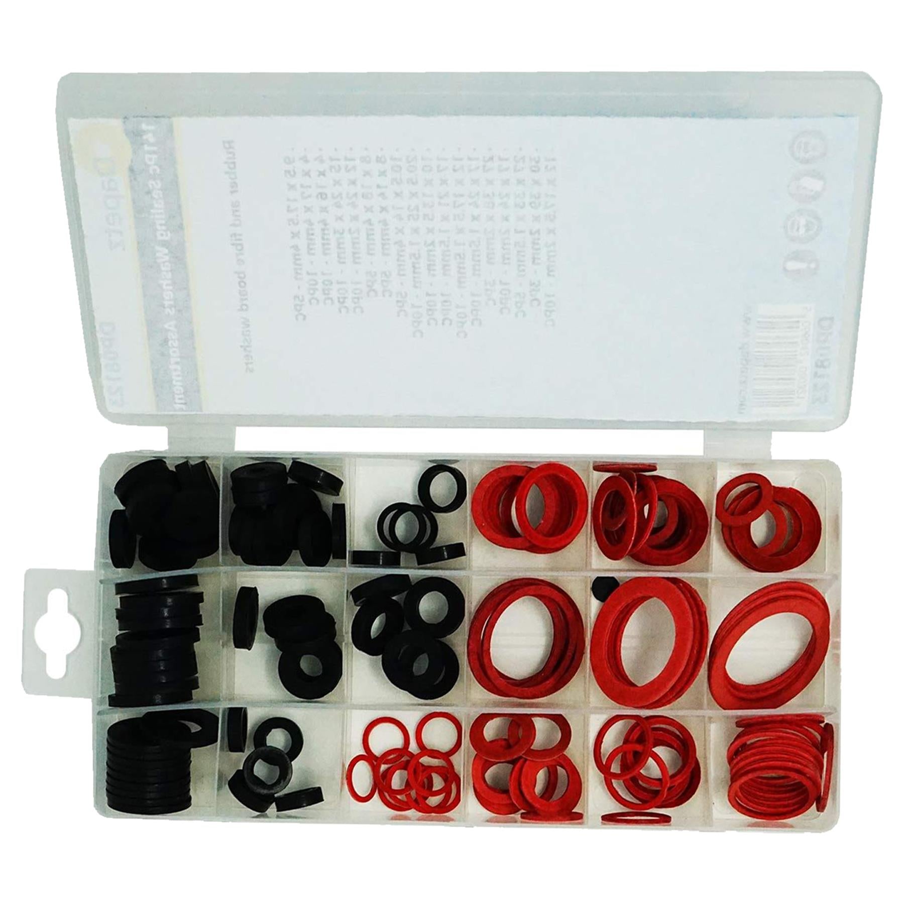 Assortment Box Washers Shower Plumbers 144Pc Dapetz - Image 7