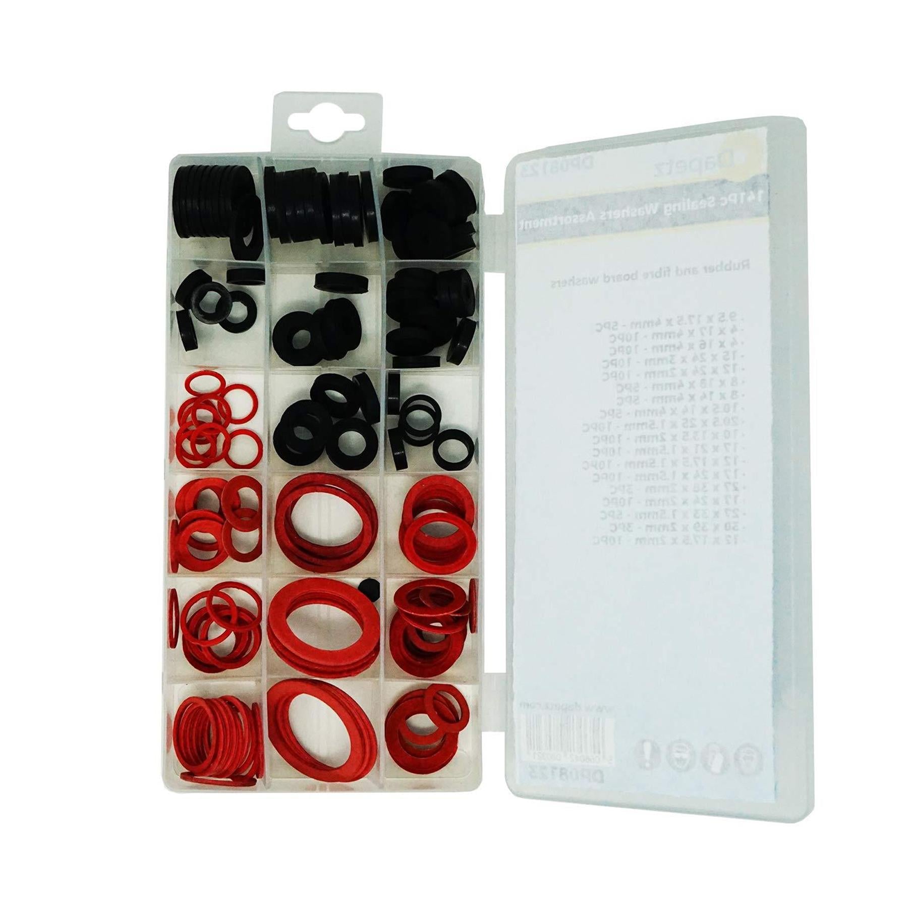 Assortment Box Washers Shower Plumbers 144Pc Dapetz - Image 2