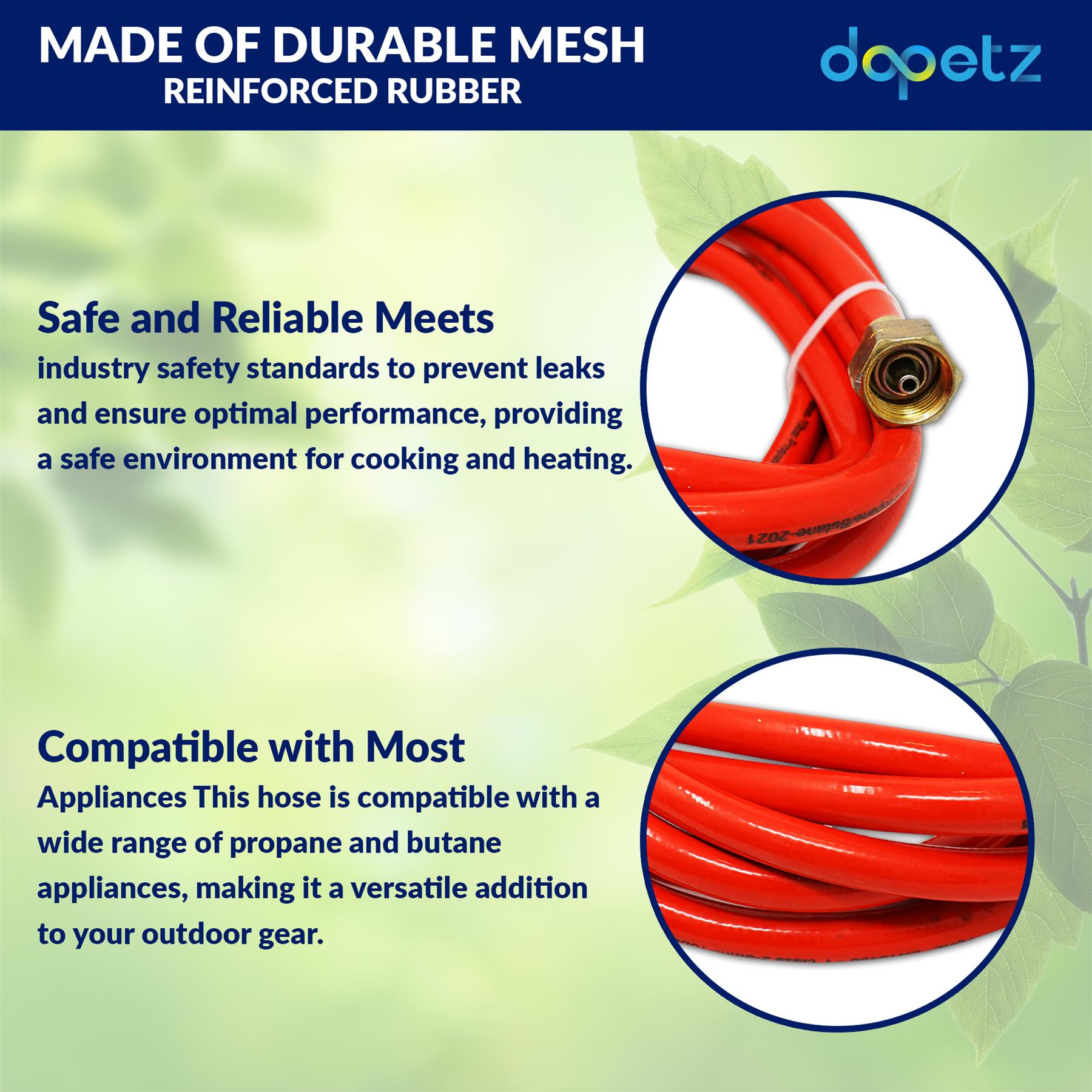 Gas Torch Hose Pipe 5 Meter Propane Brazing Roofing With G3/8 And W21.4 Fitting - Image 4