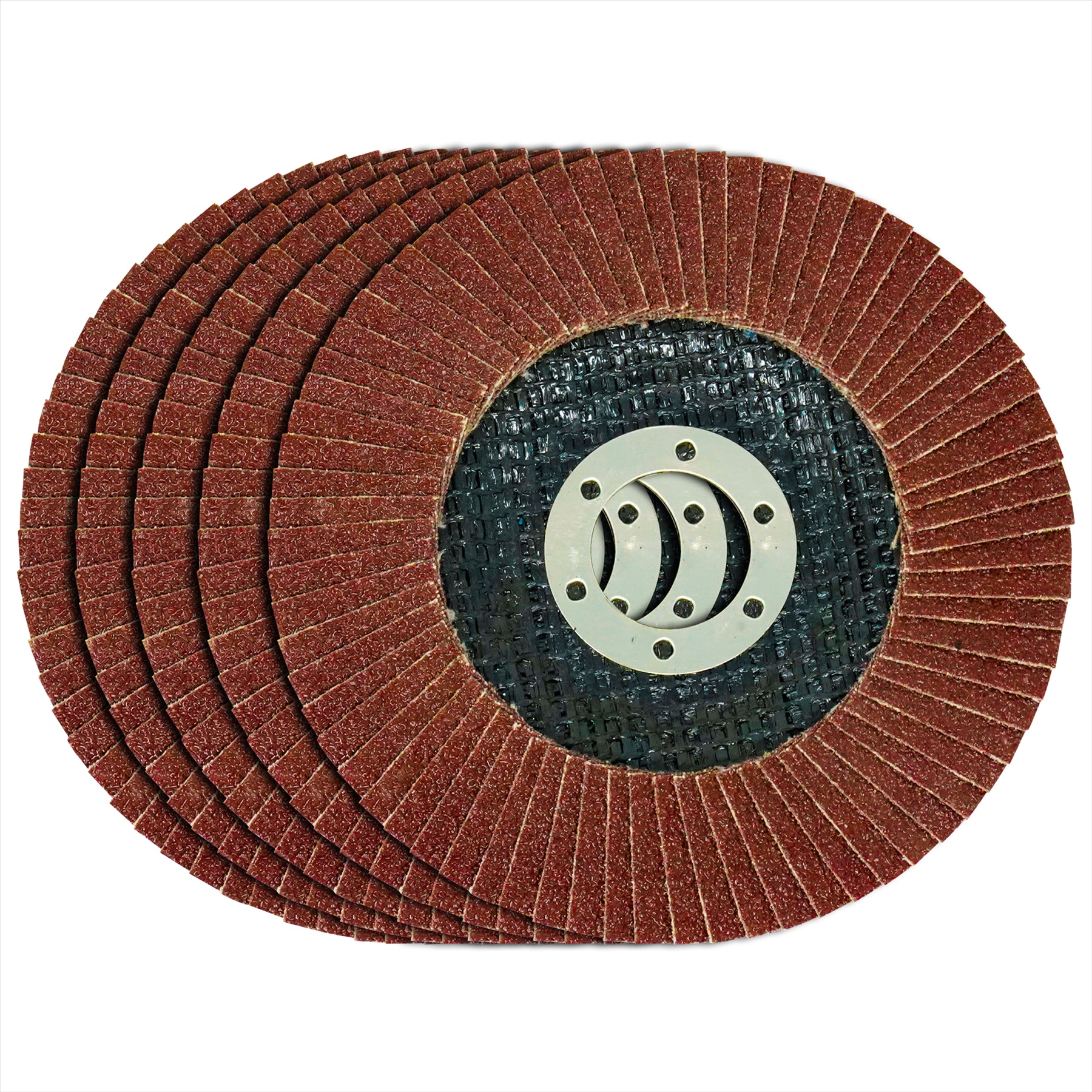 Angle Grinder Aluminium Oxide FLAP DISCS Grinding Wheels 115mm 4.5'' 80 Grit 5 PC By Daptez - Image 2