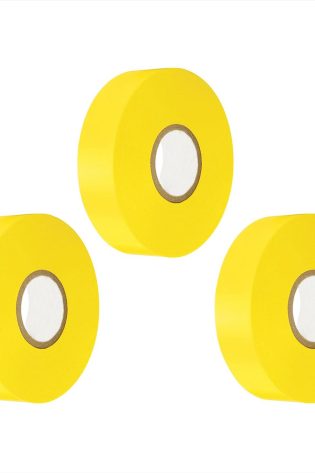 3PCs Yellow Electrical PVC Insulation