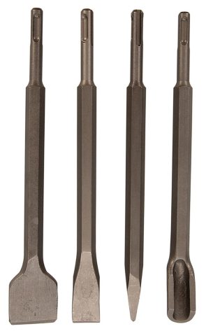 4Pc SDS Plus Chisel Set