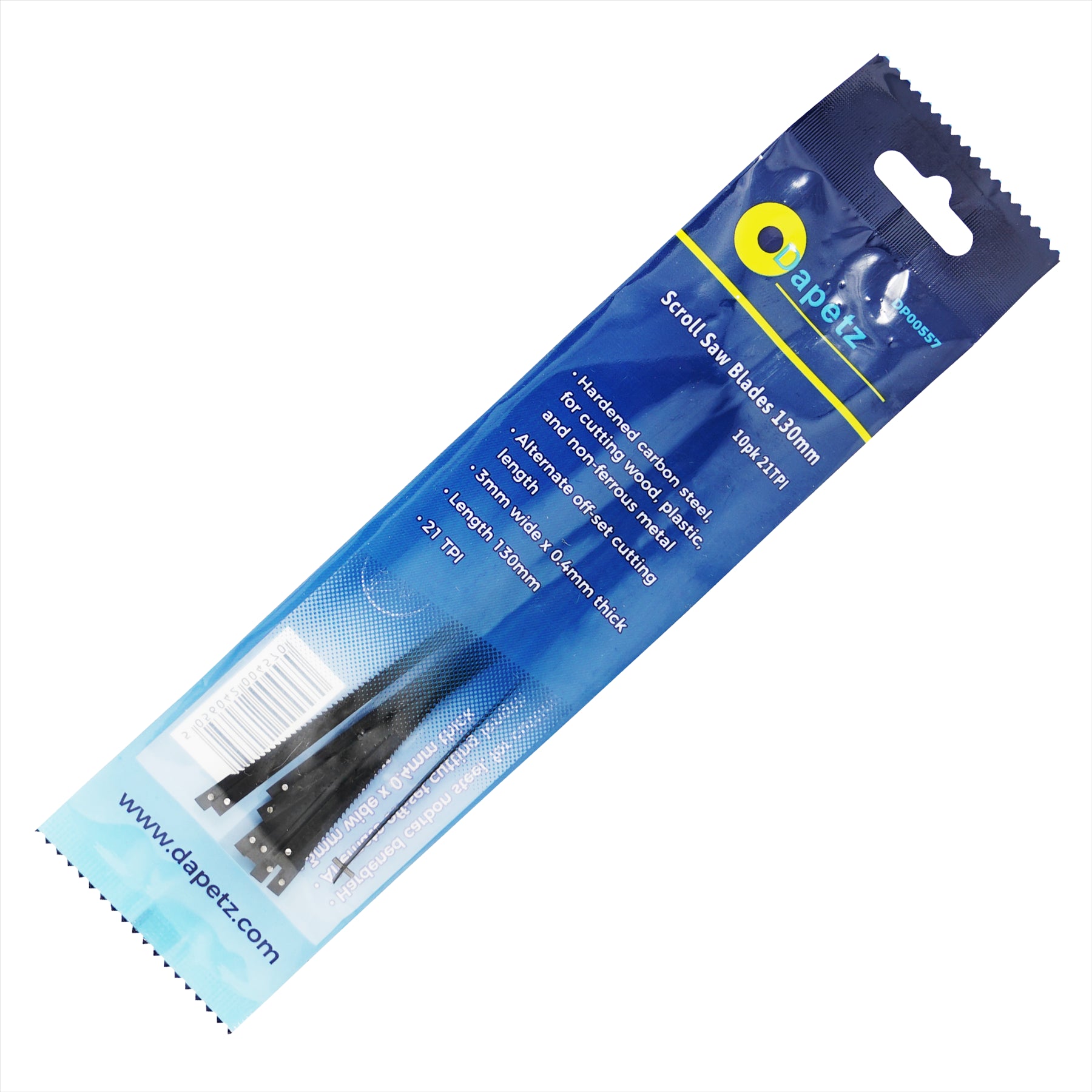 (Pack of 10) Scroll Saw Cutting Blades 21 TPI 130mm Long Pin by Dapetz - Image 8