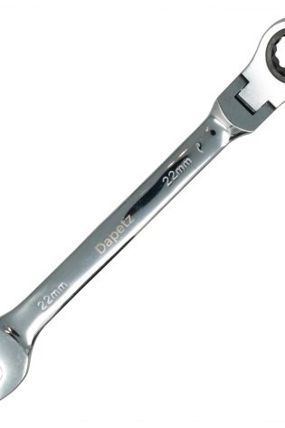 22mm Flexible Head Ratchet Metric Spanner Open End & Ring Guaranteed - Dapetz