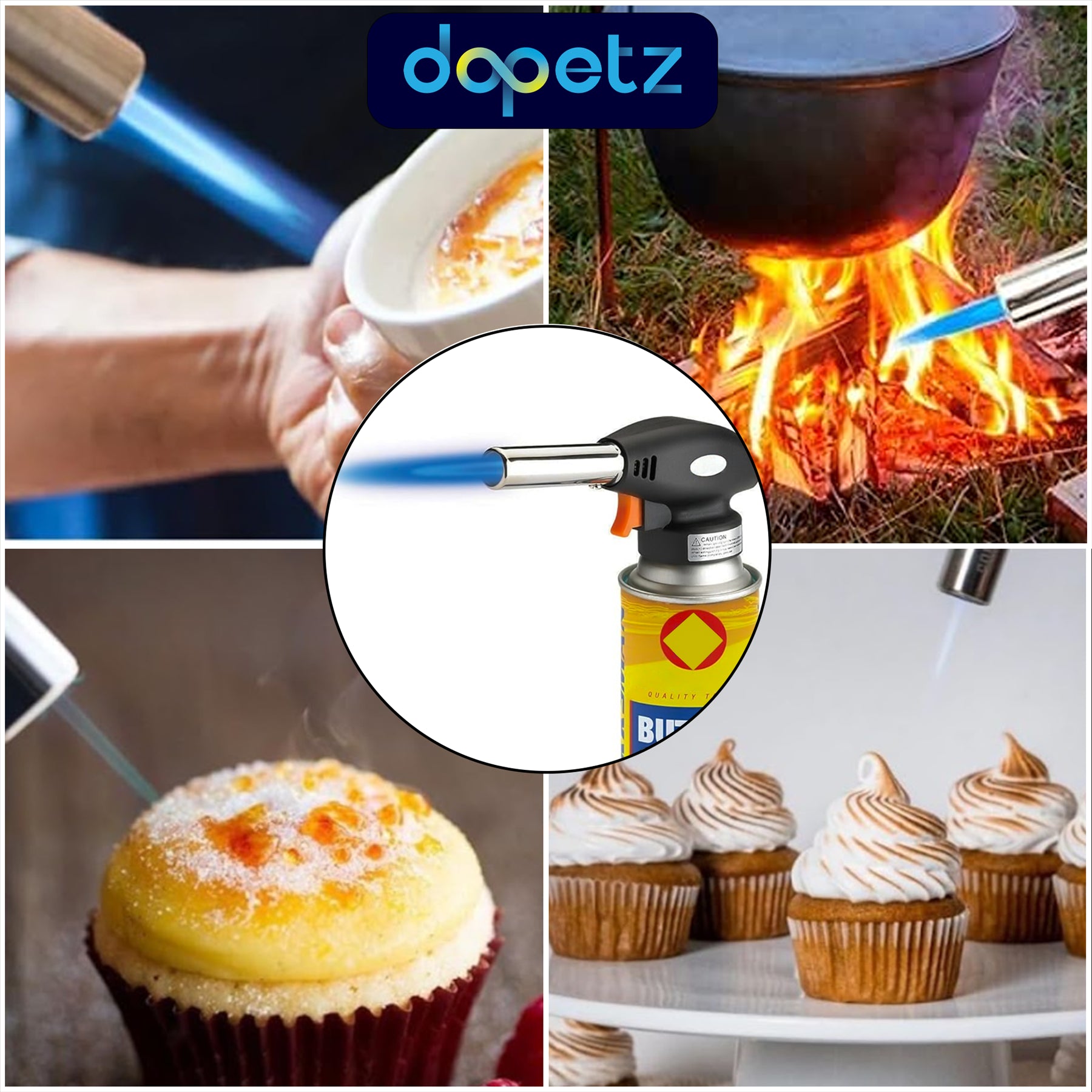 Blow Torch Burner Welding Auto Ignition Soldering BBQ Flame Thrower MultiPurpose - Image 6