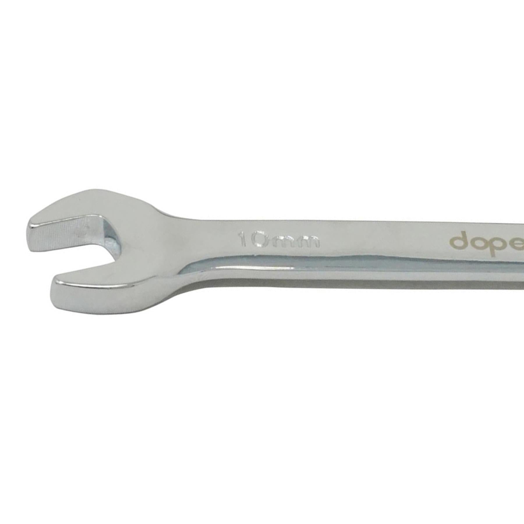 10mm Flexible Head Ratchet Metric Spanner Open End & Ring Chrome Plated for Corrosion Resistance By Dapetz - Image 7