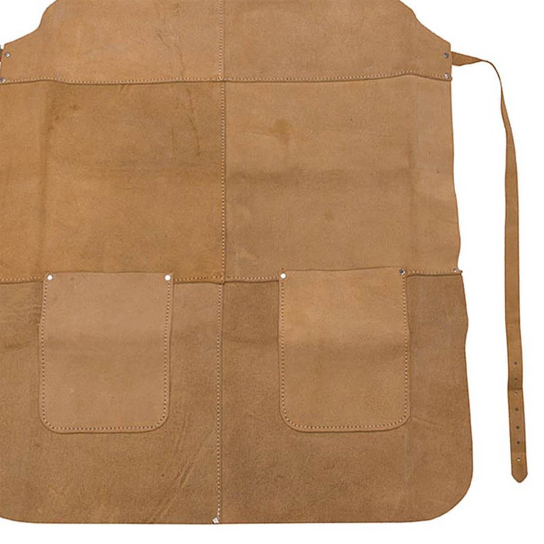 Apron & Gauntlets Gloves Leather Welders Welding Heavy Duty Leather Brown Red By Dapetz - Image 16