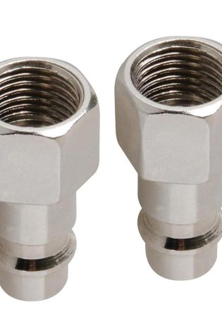 Euro Airline Hose Fitting Connector 1/4" BSP Quick Release Female Thread 2PCS - Dapetz