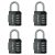 4X Digit Combination Padlock