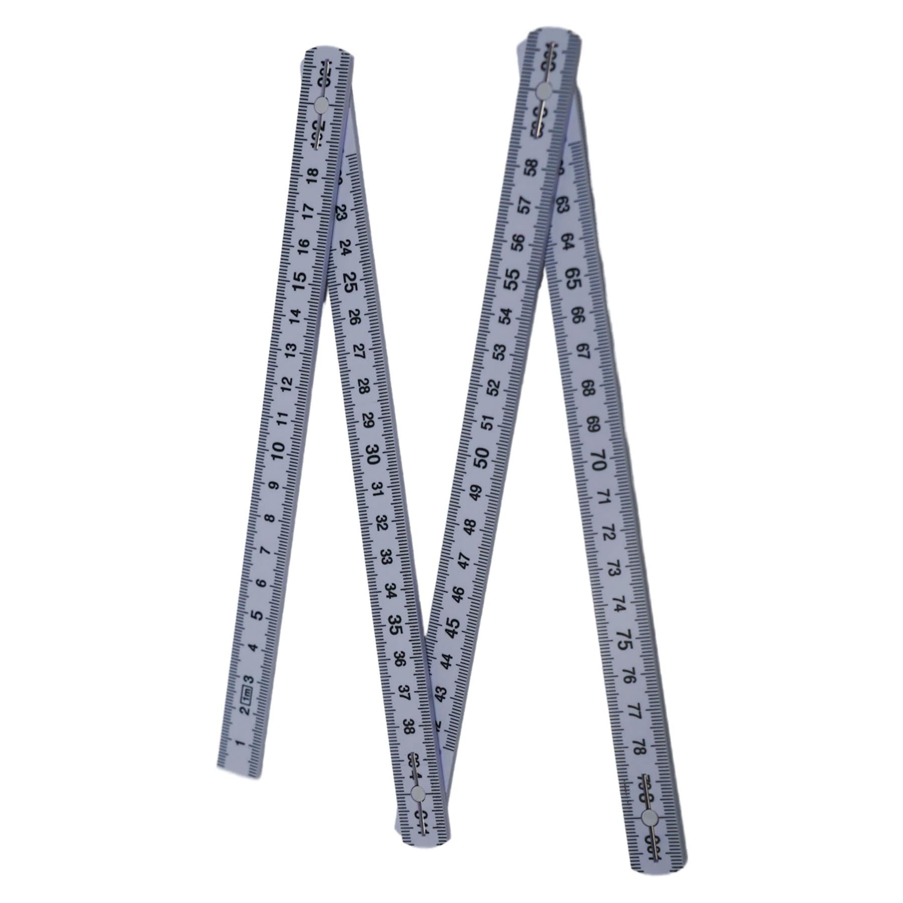 1m Folding Ruler Plastic Rule Measure 3ft Yellow 1000mm - Image 14