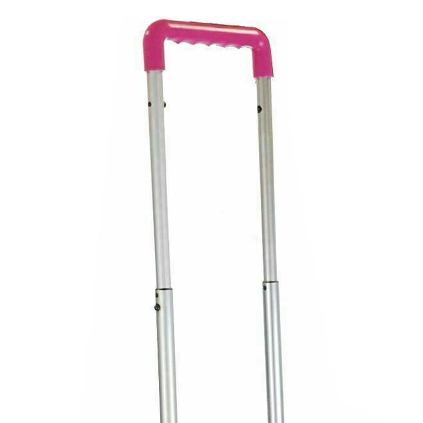 Dapetz Folding Shopping Trolley Foldable Cart Boot Fold Up Storage Box Crate 25kg Load Capacity - Pink - Image 2