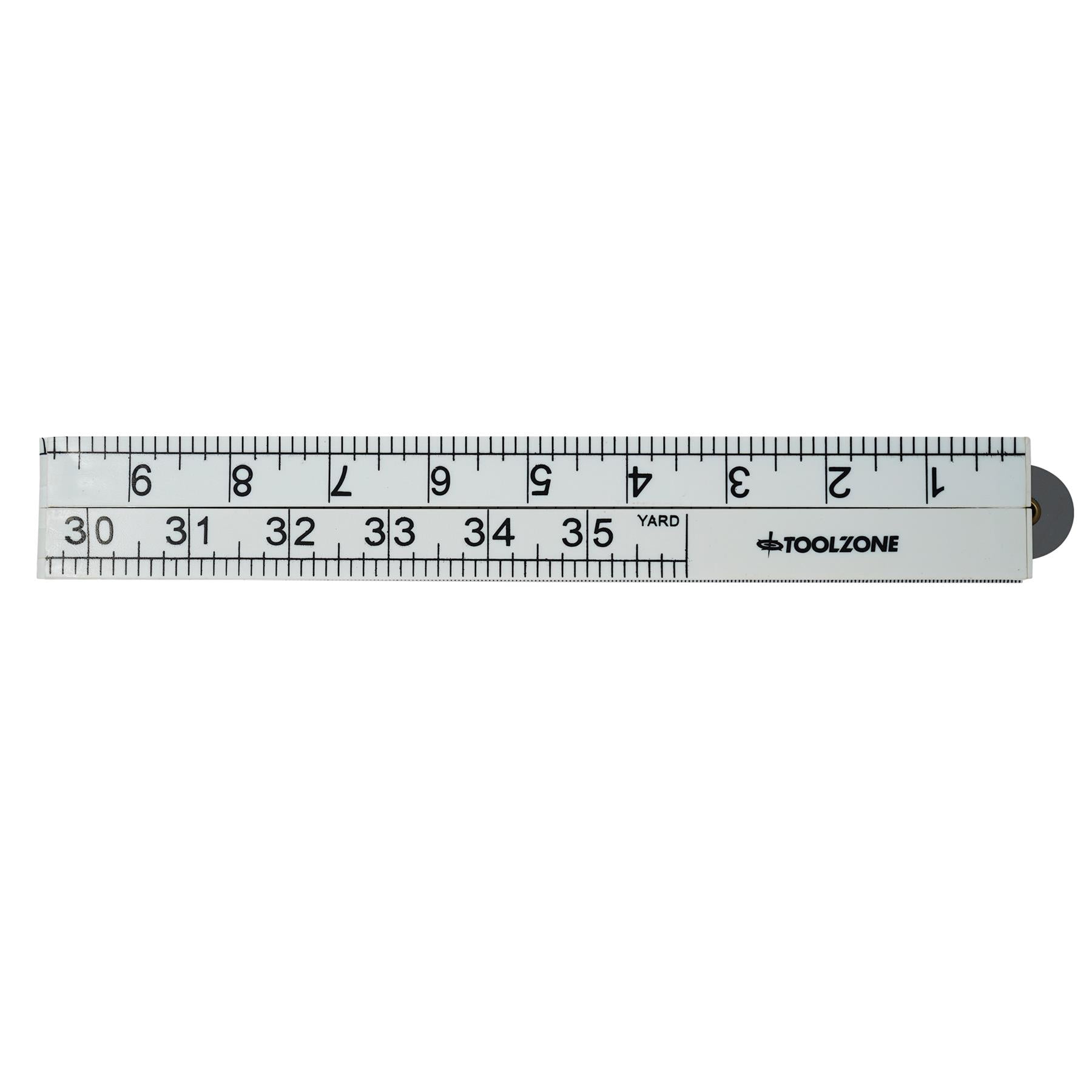 1m Folding Ruler Plastic Rule Measure 3ft Yellow 1000mm - Image 7