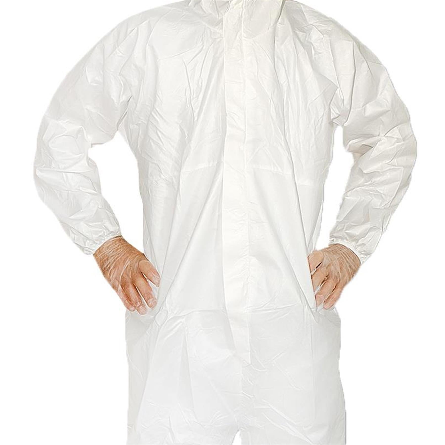 (Pack of 20) Microporous Breathable Coverall Suit with Zip - M Size for Protection by Dapetz - Image 7