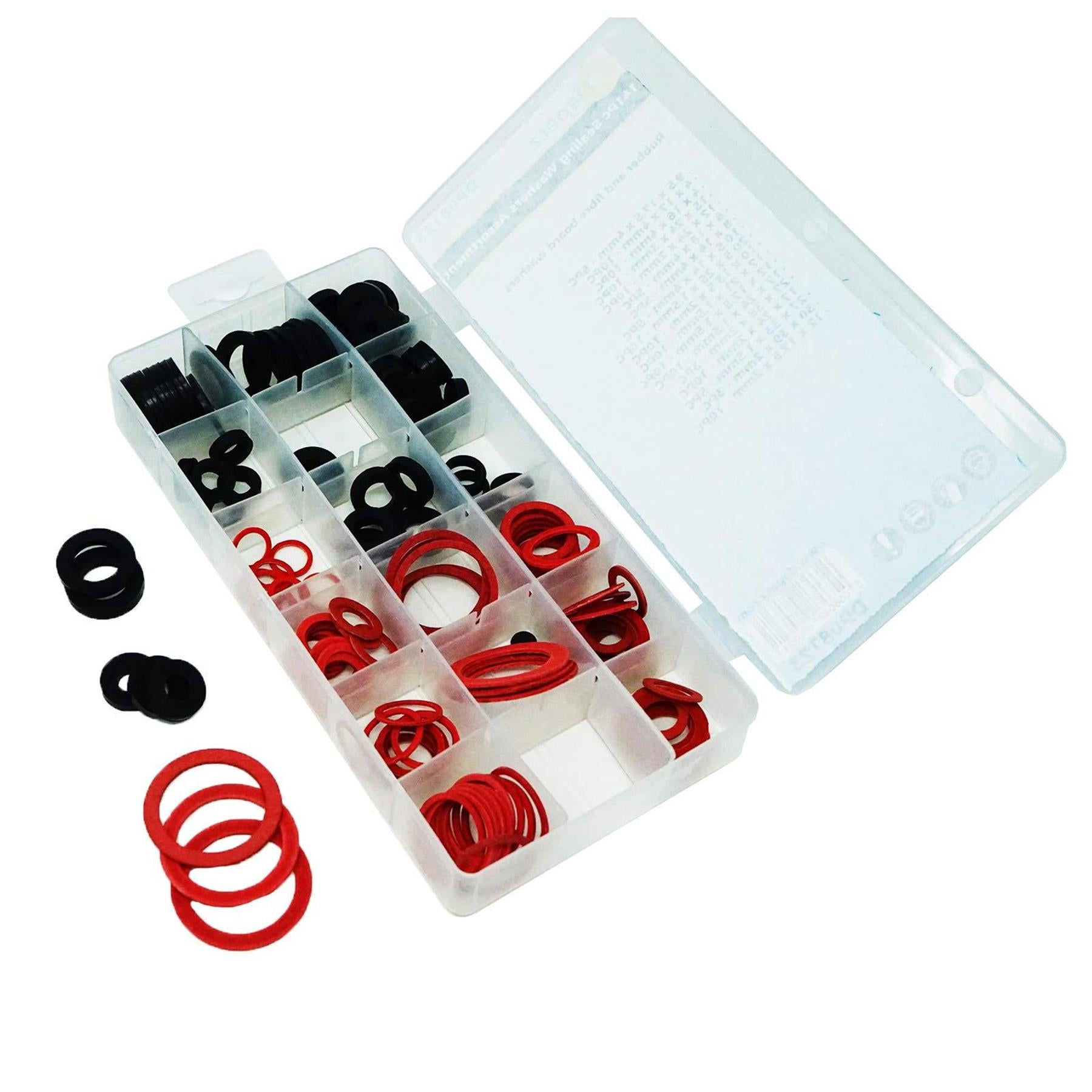 Assortment Box Washers Shower Plumbers 144Pc Dapetz - Image 8